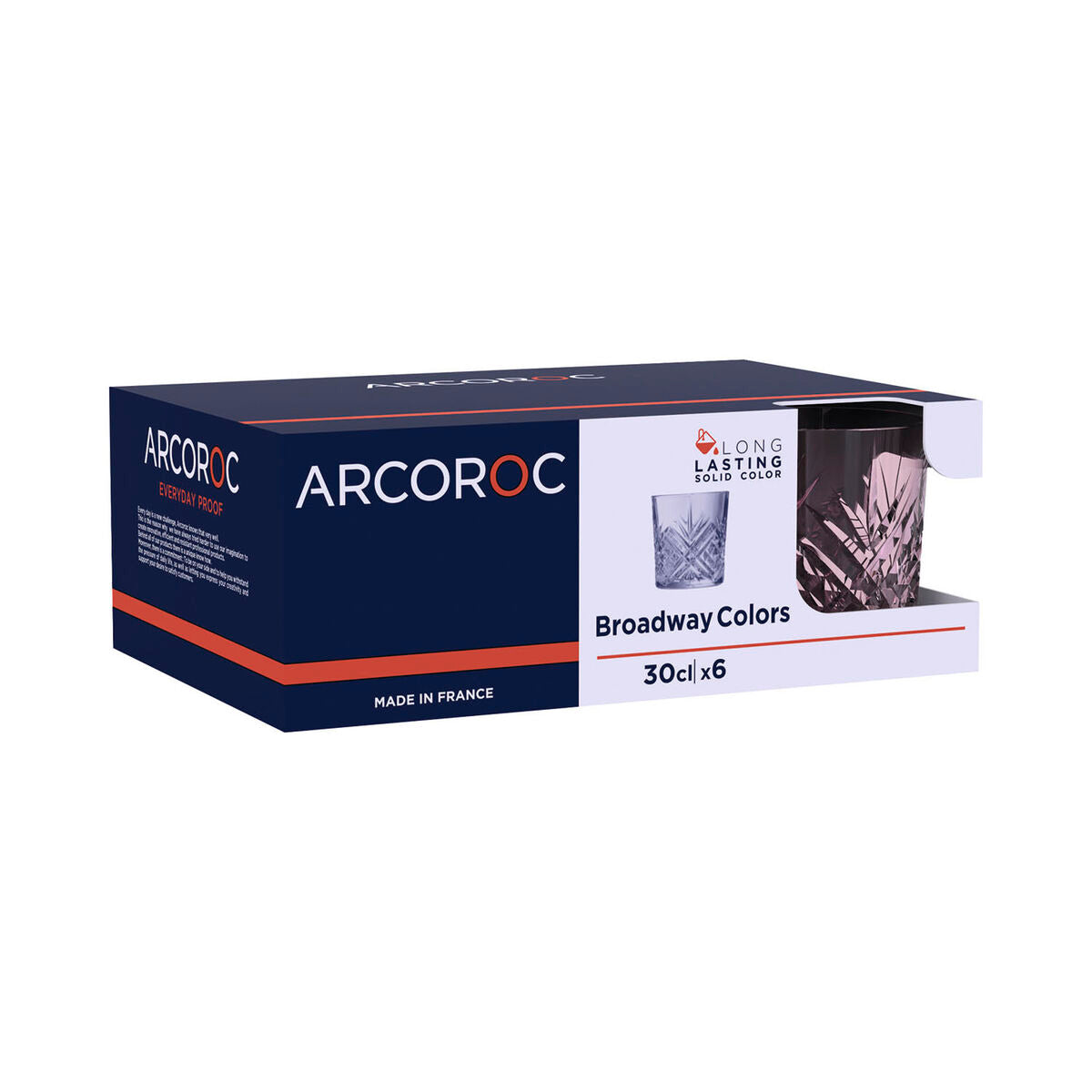 Juomalasit 330 ml 6 kpl, astianpesukoneeseen sopivat - Arcoroc Broadway
