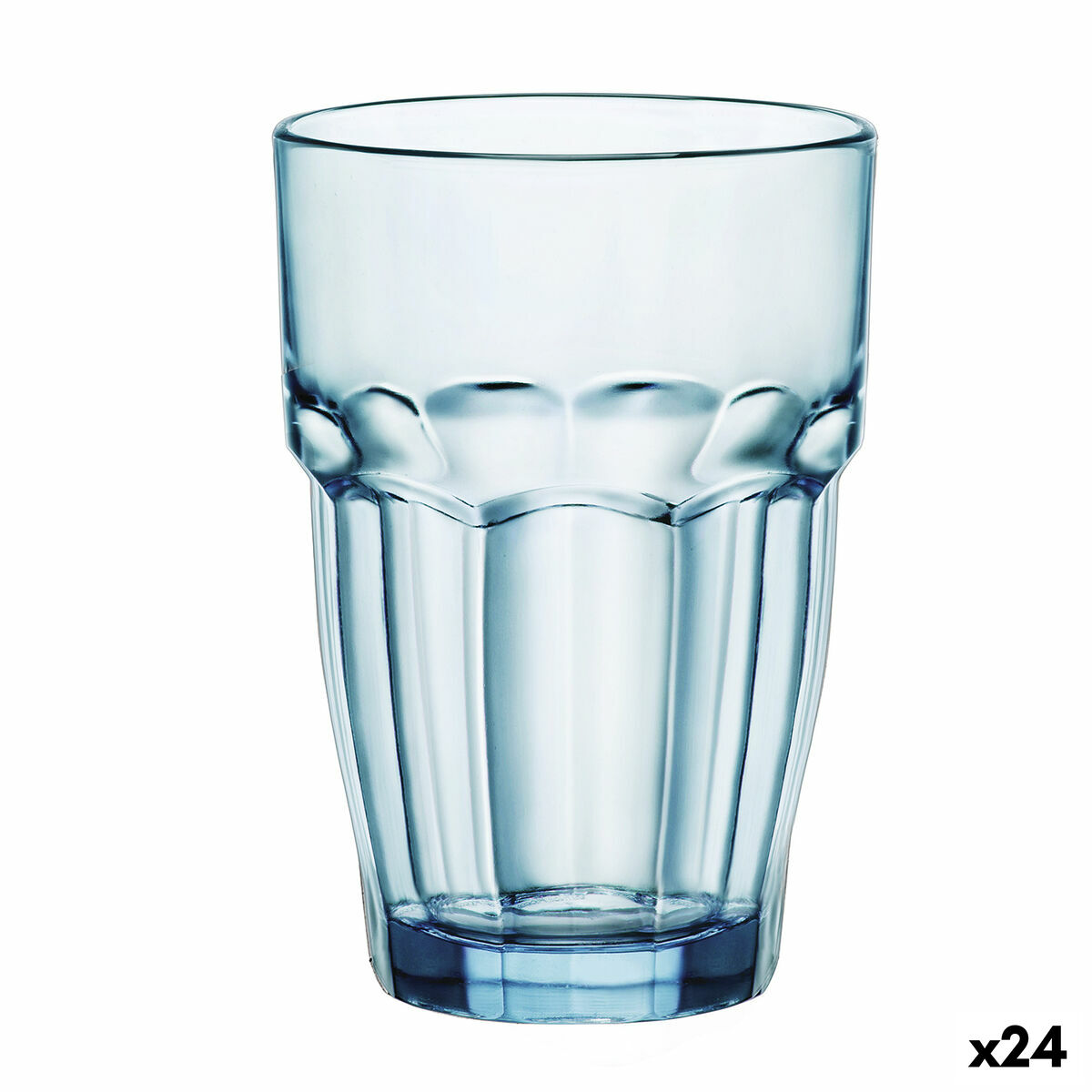 Juomalasit 370 ml, 24 kpl, sininen - tiskikoneen kestävä (Bormioli Rocco)