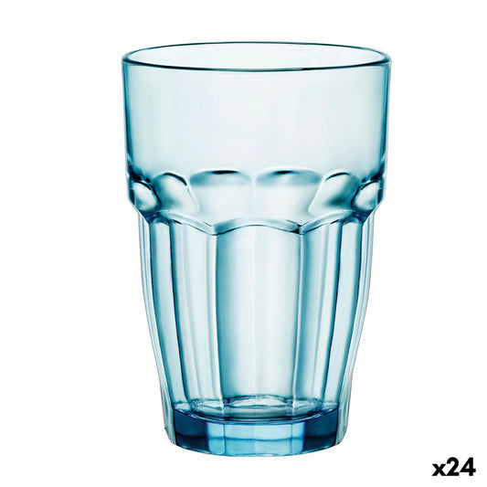 Juomalasit 370 ml, 24 kpl, sininen - tiskikoneen kestävä (Bormioli Rocco)