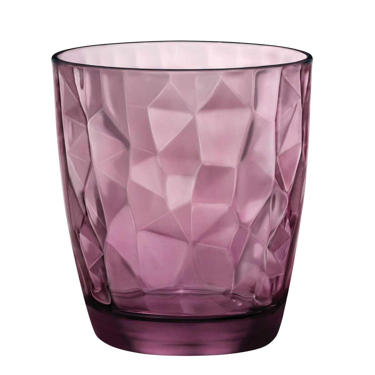 Juomalasit 390 ml, purppura 6 kpl - timanttikuvio, keittiöön, Bormioli Rocco