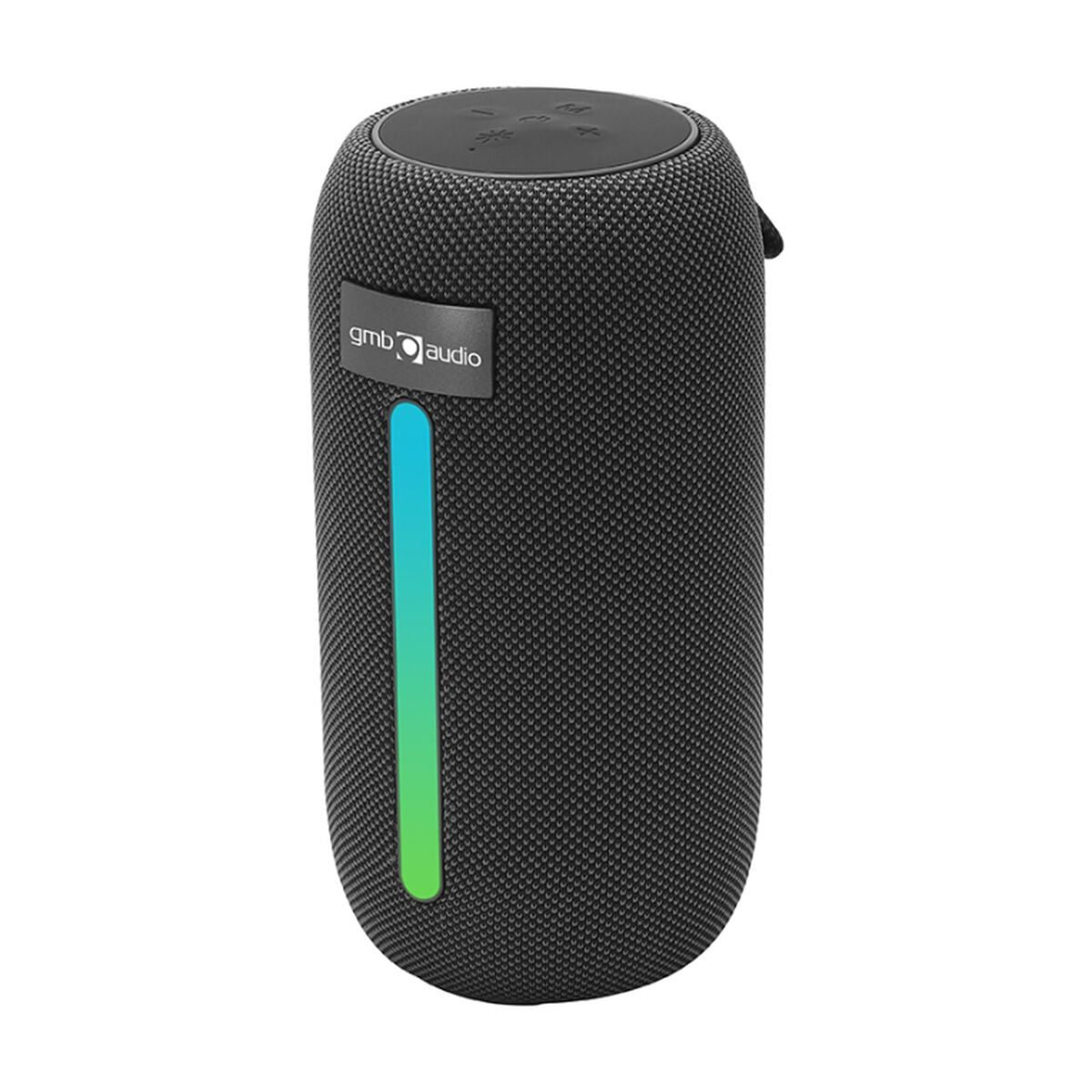 Kannettava Bluetooth-kaiutin 8 W, RGB-LED-valo, musta, taskukokoinen SPK-BT-LED-07
