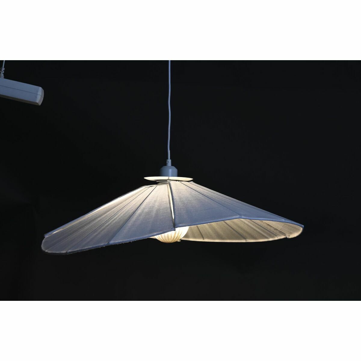 Kattovalaisin pellavavarjostin orientaalinen 68 x 68 x 21 cm, E27 50 W, valkoinen