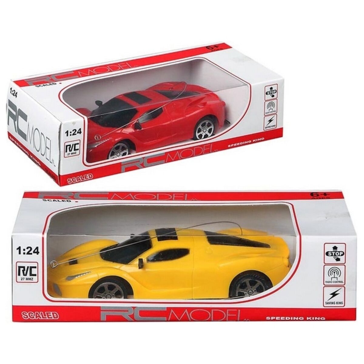 Kauko-ohjattava auto 1:24, 27 MHz – lapsille, rc-auto n. 26×14 cm