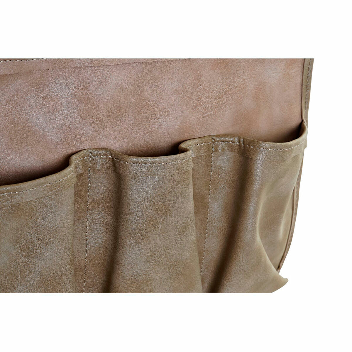 Kaukosäätimen pidike sohvalle, tasku polyuretaani ruskea-beige 30×0,5×90 cm