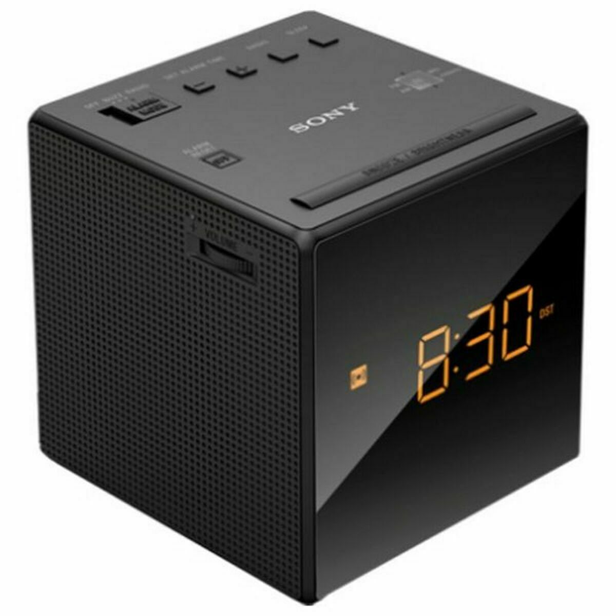 Kelloradio LED-näytöllä FM/AM, herätys & torkku, paristokäyttö, yöpöydälle