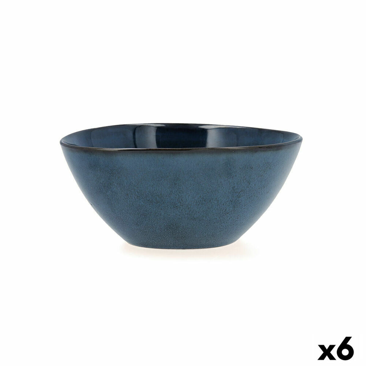 Kulho keraaminen 15,8x15x7 cm, sininen, kohokuvioitu, astiapesukone 6 kpl