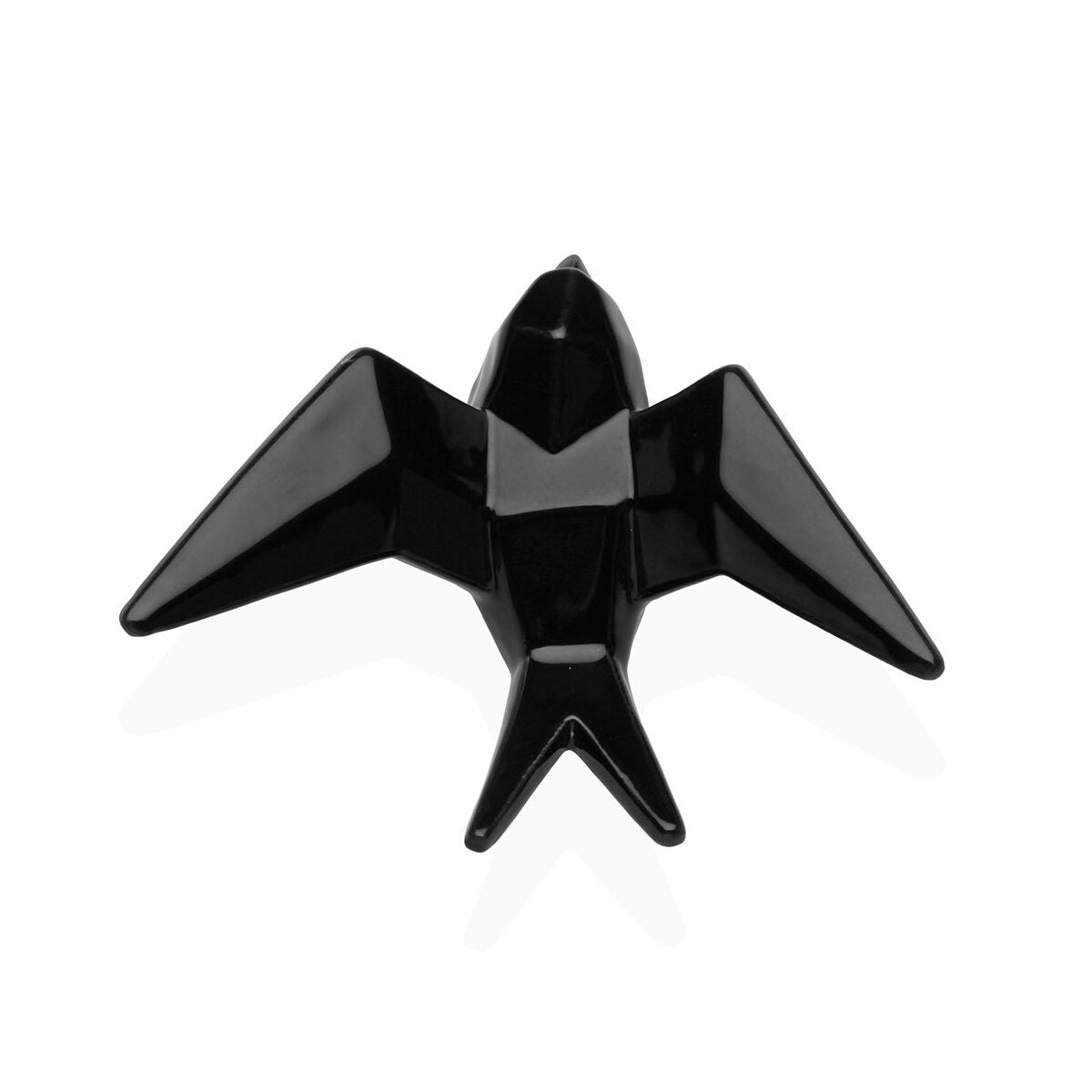 Koristehahmo lintu, keraaminen 12,7×6×16 cm, monivärinen sisustukseen pöydälle