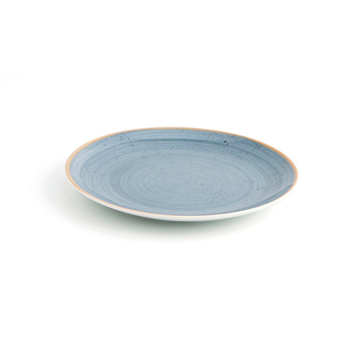 Lautaset 21 cm keraamiset sininen, ruokalautanen reuna 12 kpl astiastosetti