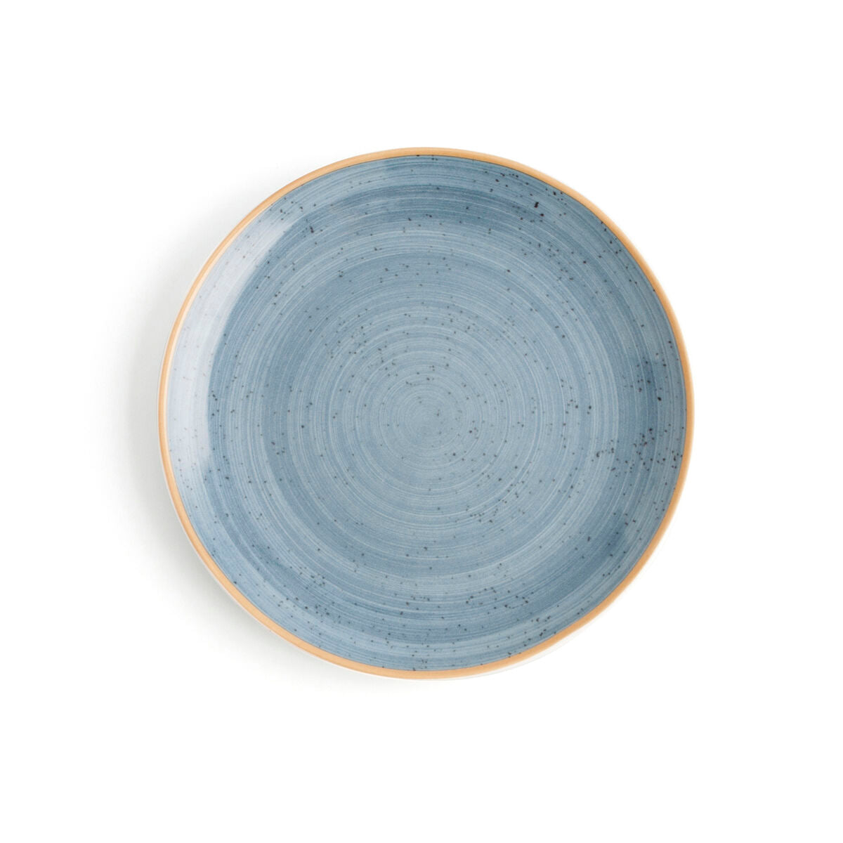 Lautaset 21 cm keraamiset sininen, ruokalautanen reuna 12 kpl astiastosetti