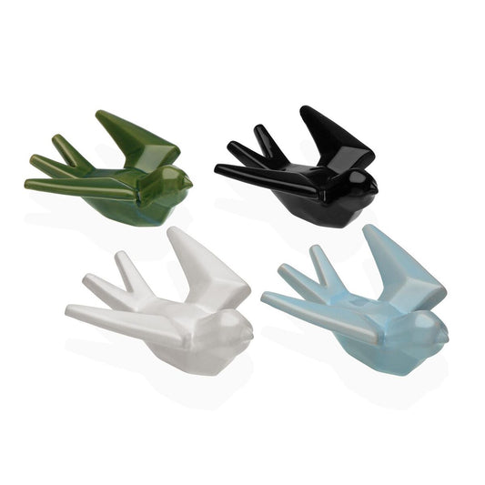 Koristehahmo lintu, keramiikka 12,5×5,2×13 cm, monivärinen pöytäkoriste