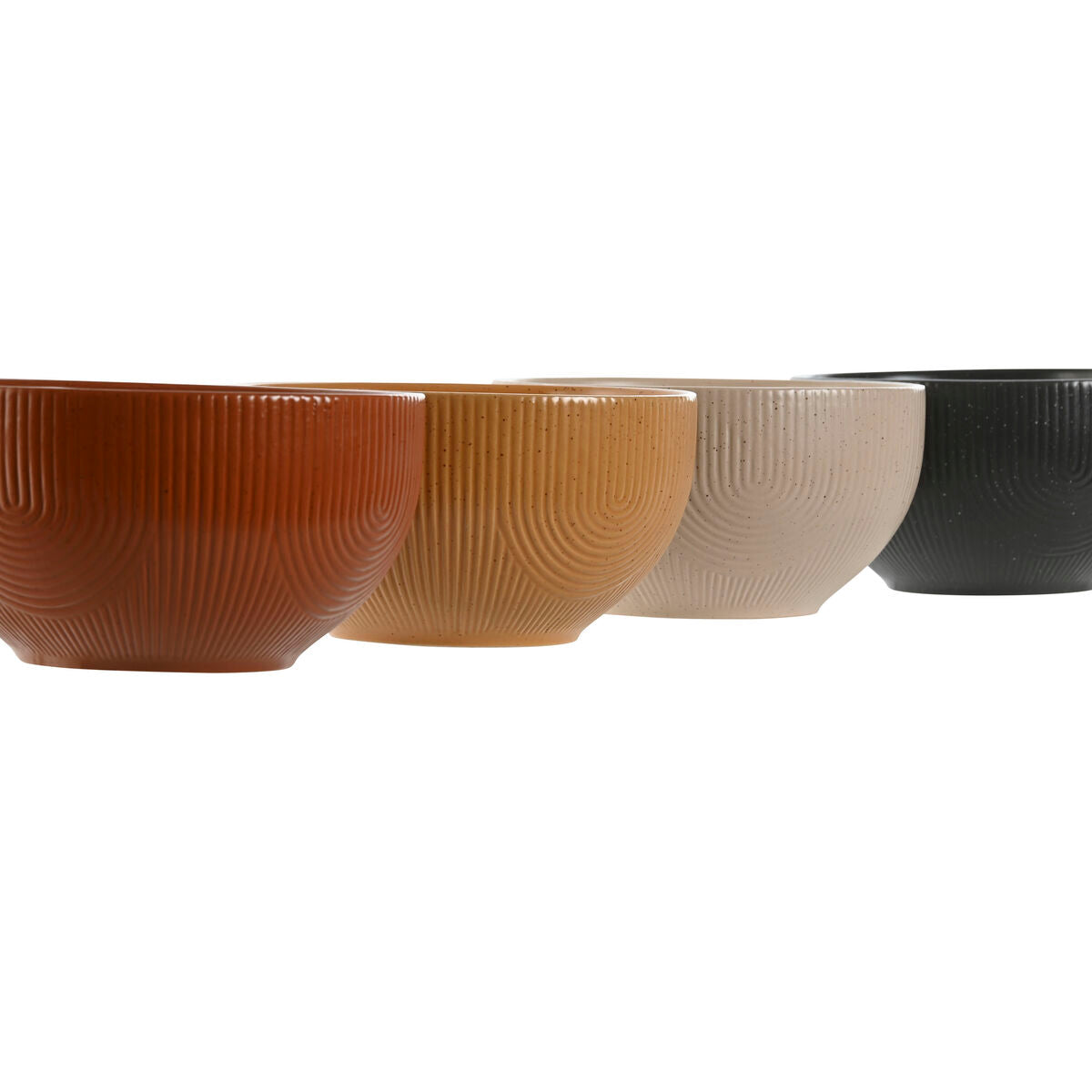 Kivitavarakulho 480 ml 4 kpl, beige harmaa sinappi terrakotta - Scandi