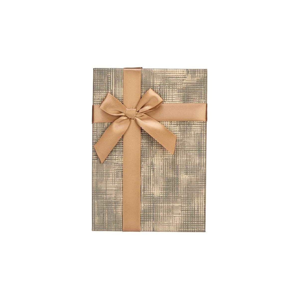 Koristerasiasetti 3 kpl, ruskea-musta raidallinen, kartonki lahjarasioiksi