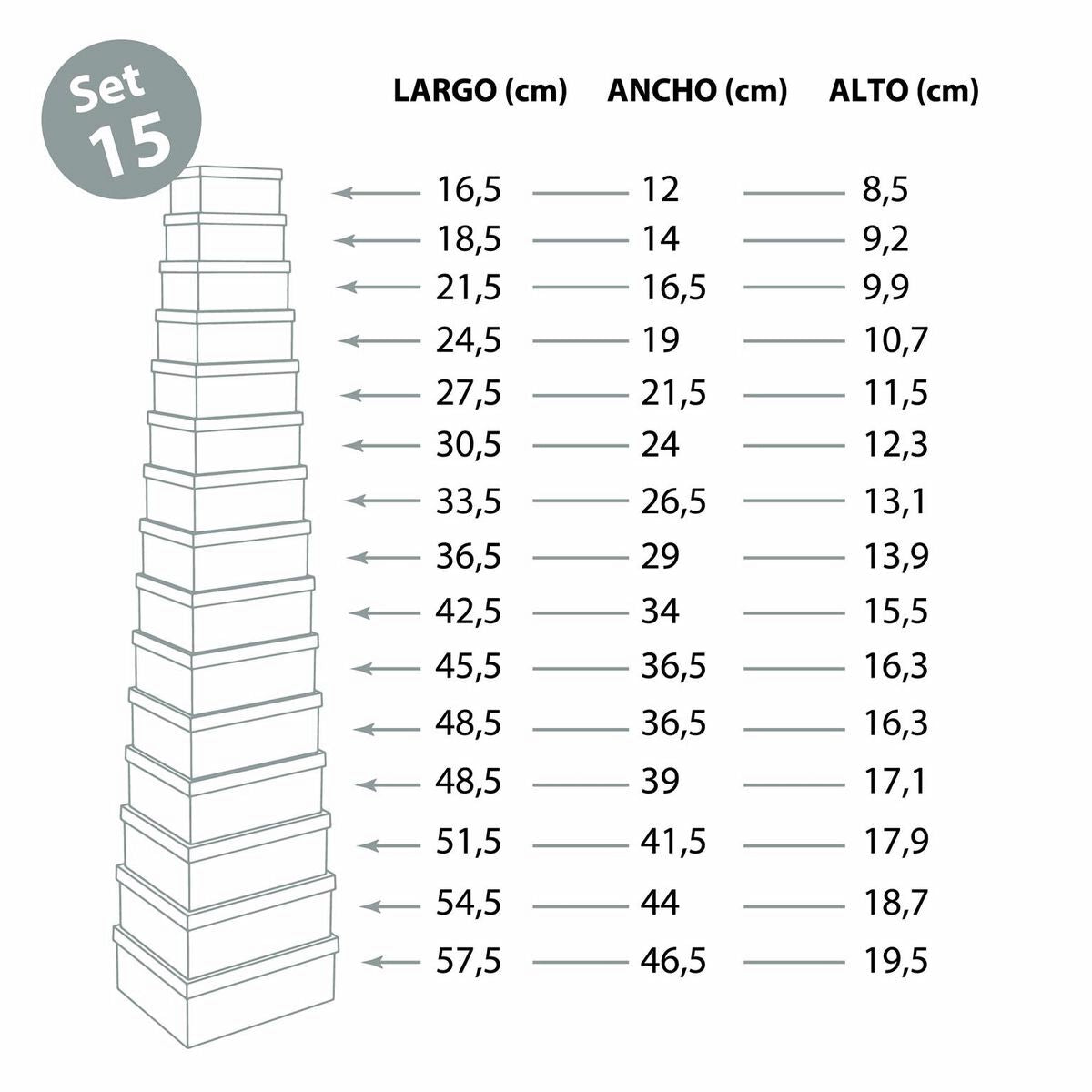 Koristerasiat laventeli 15 kpl, kartonki - erikokoiset säilytys- ja lahjalaatikot