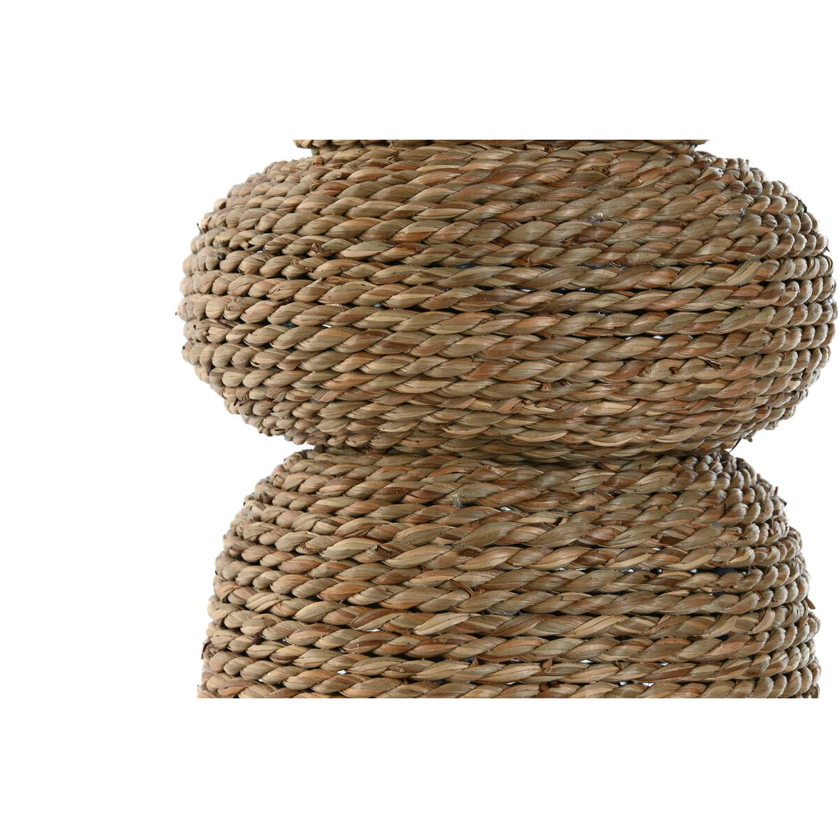 Korkea maljakko 60 cm luonnollinen trooppinen kuitu, sisustukseen 18x18x60