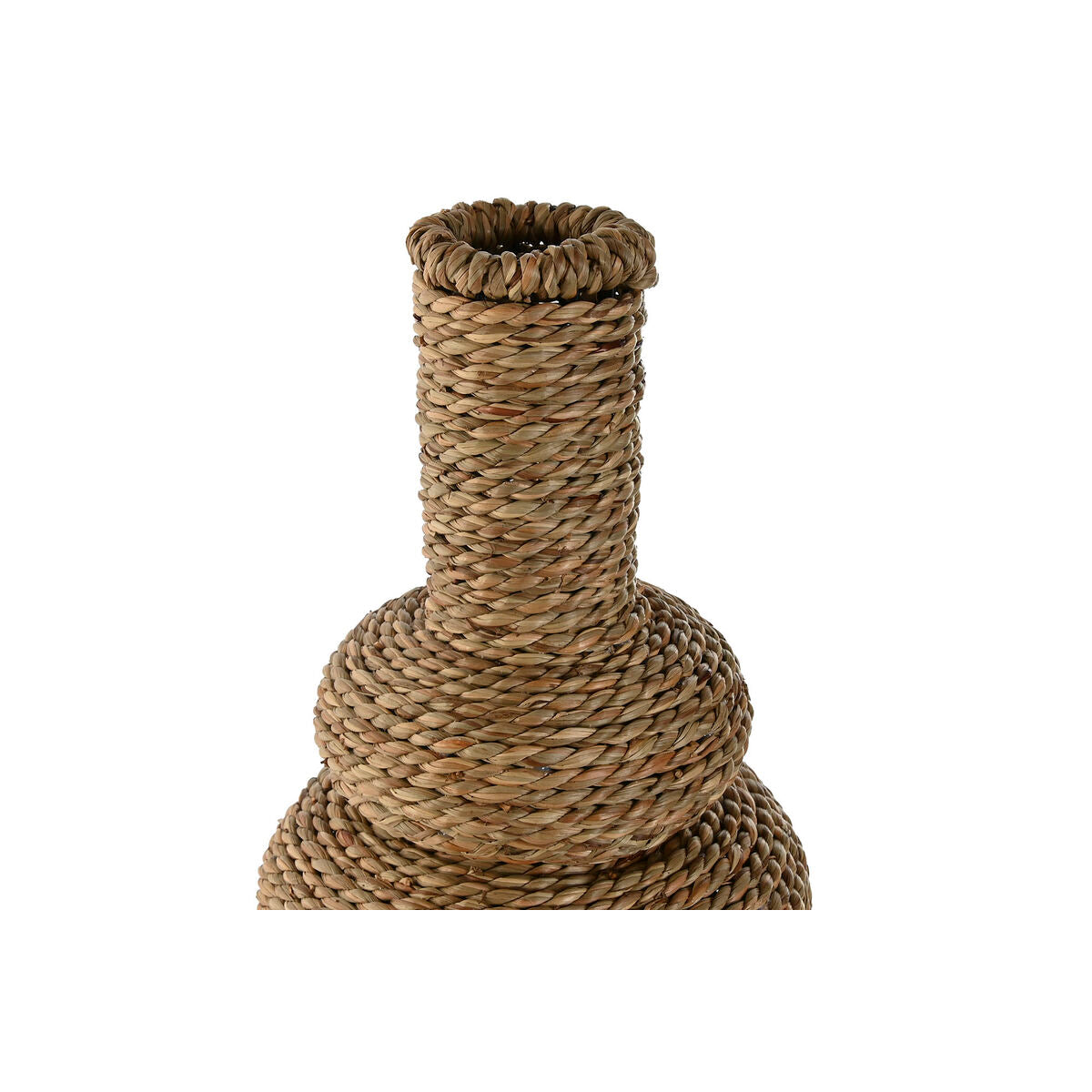 Korkea maljakko 60 cm luonnollinen trooppinen kuitu, sisustukseen 18x18x60