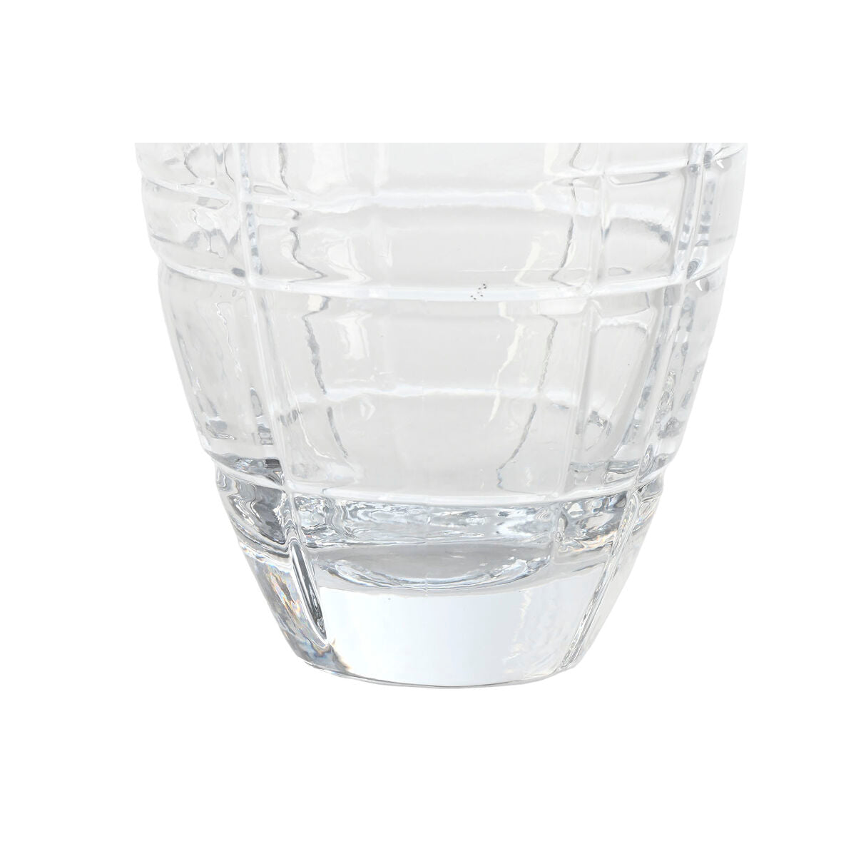 Kristallimaljakko 28 cm, läpinäkyvä moderni, 11,5 × 11,5 × 28 cm, sisustukseen