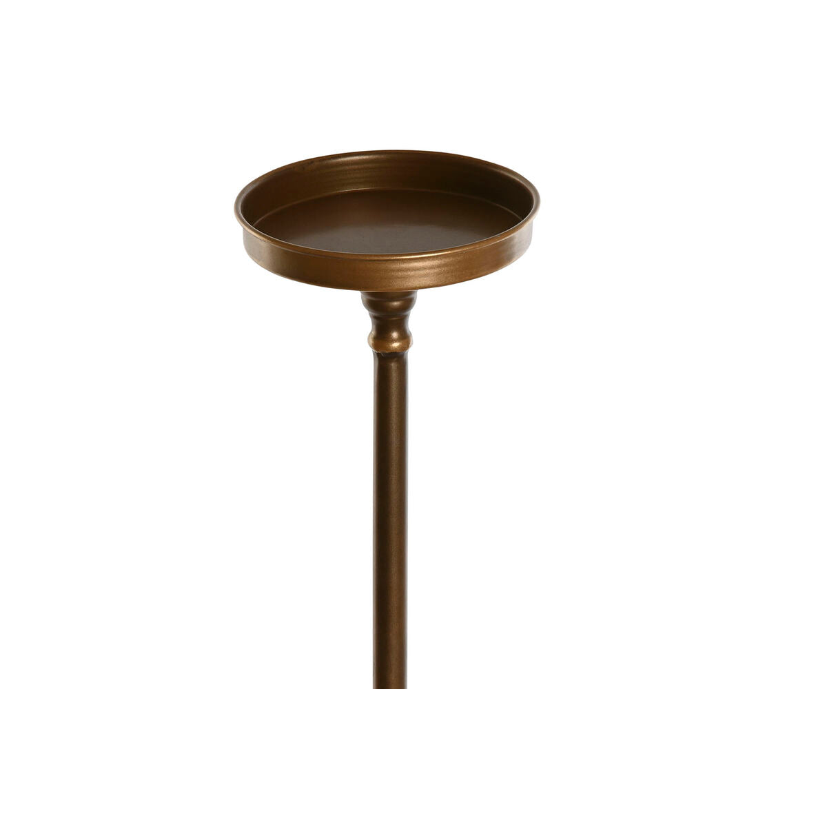 Kynttilänjalka metallinen 98 cm, kultainen elegantti lattiakynttilänjalka
