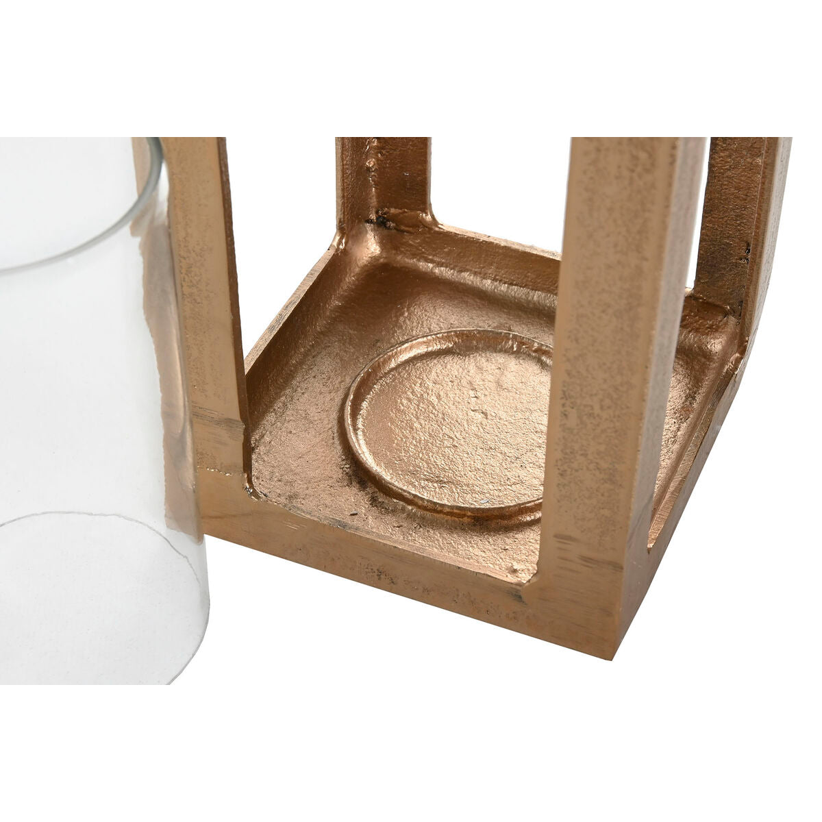 Kultainen lyhty alumiini & kristalli, arabialainen 14 x 14 x 65 cm sisustus