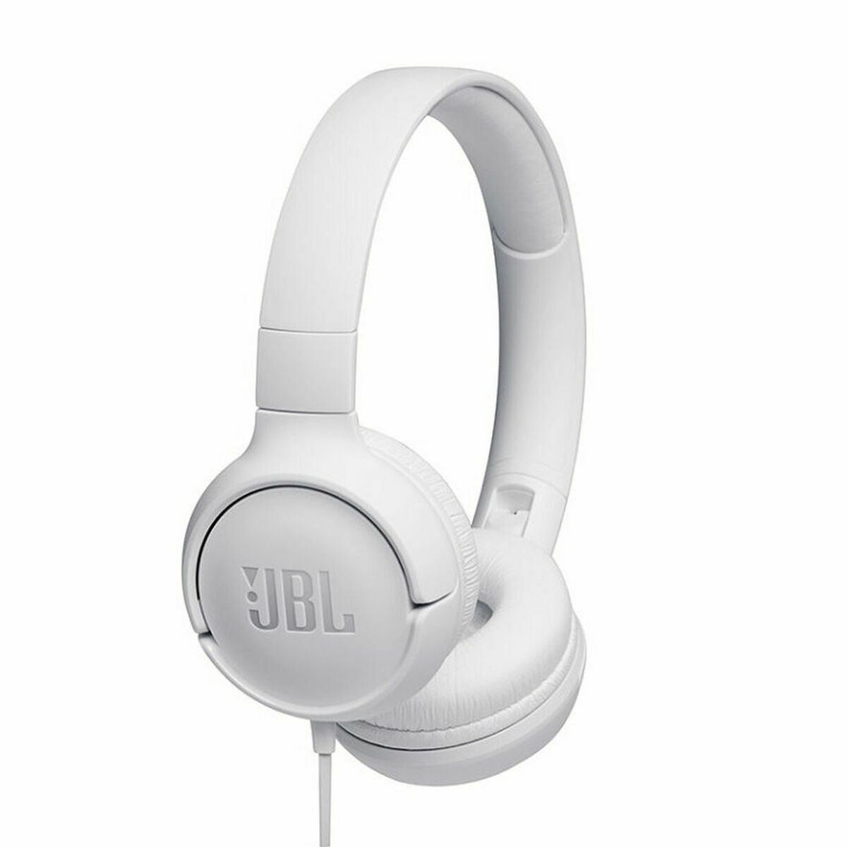 Kuulokkeet mikrofonilla, langallinen 3,5 mm, taittuva, valkoinen JBL Tune 500