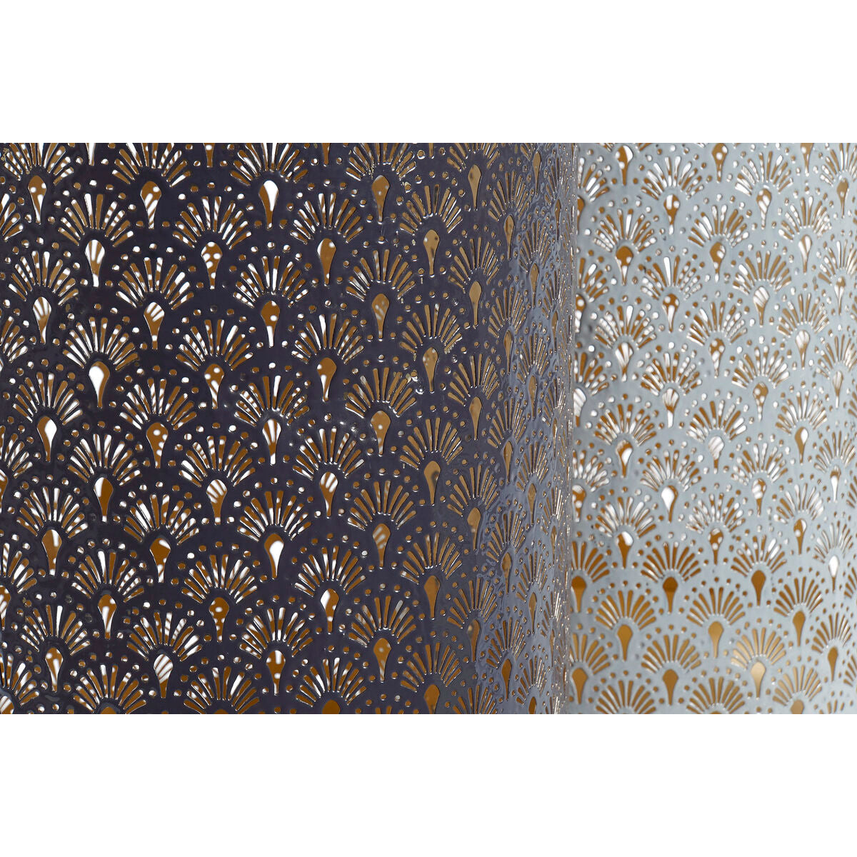 Kynttilänjalat alumiini lakattu 57 cm, 2 kpl, beige & vaalea liila sisustukseen