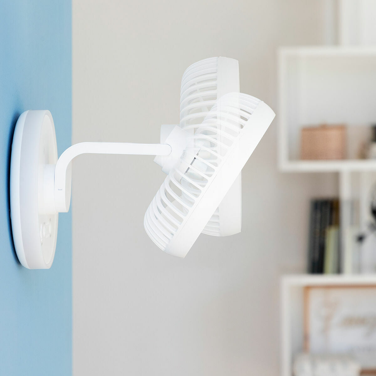 Ladattava pöytätuuletin, hiljainen LED-valolla 4000 mAh Ø6,6''