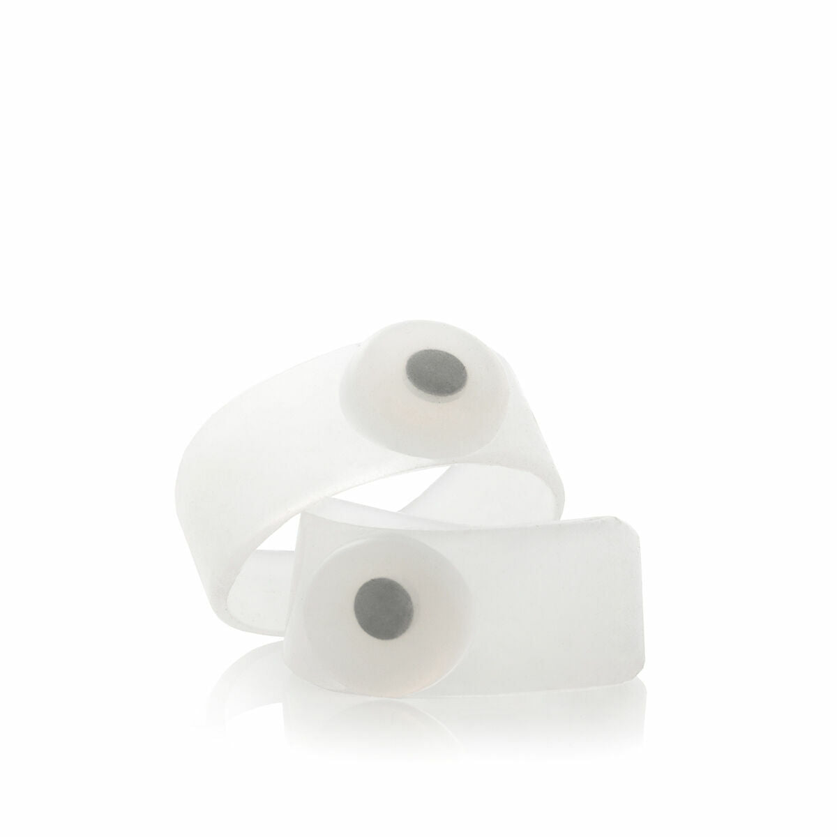 Laihduttavat magneettirenkaat varpaisiin, säädettävät, 2 kpl, läpinäkyvät