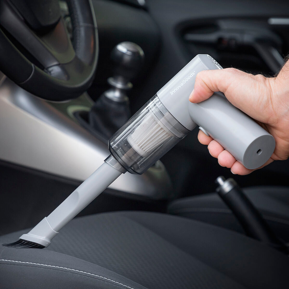 Langaton käsipölynimuri USB-ladattava 100 ml, autoon & kotiin, harjasuutin