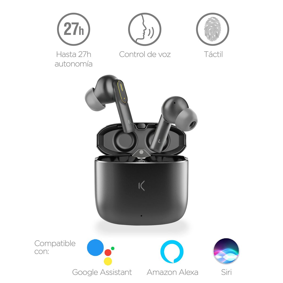 Bluetooth-kuulokkeet langattomat, Bluetooth 5.2, 20 h toisto, vaaleanpunaiset