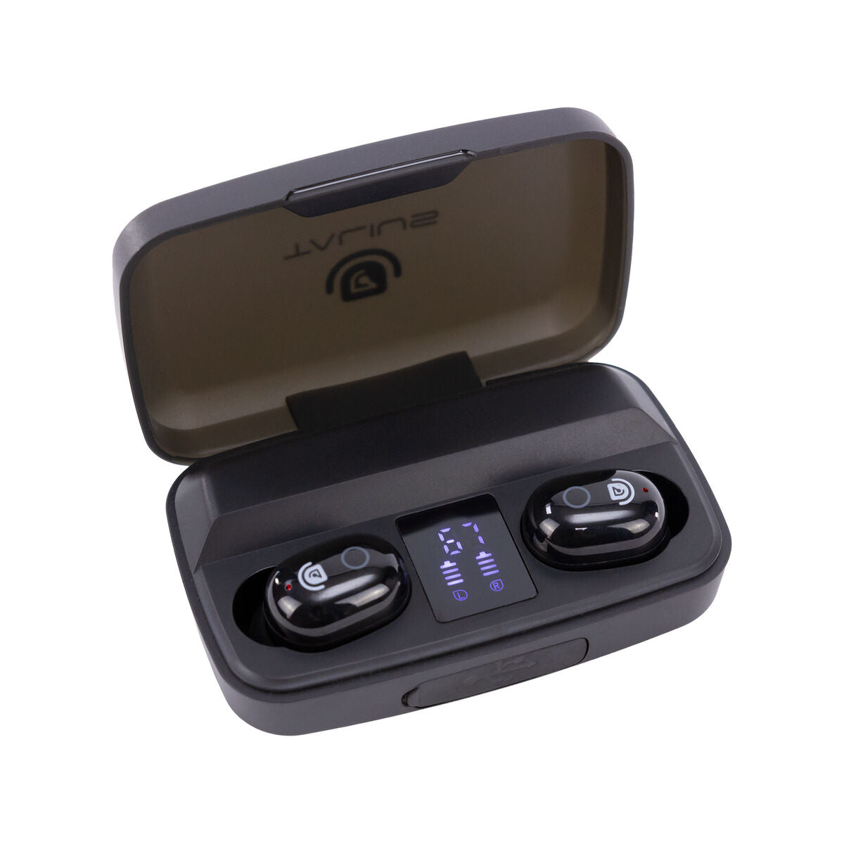 Langattomat in-ear Bluetooth-kuulokkeet kosketus, latauskotelo LED, musta