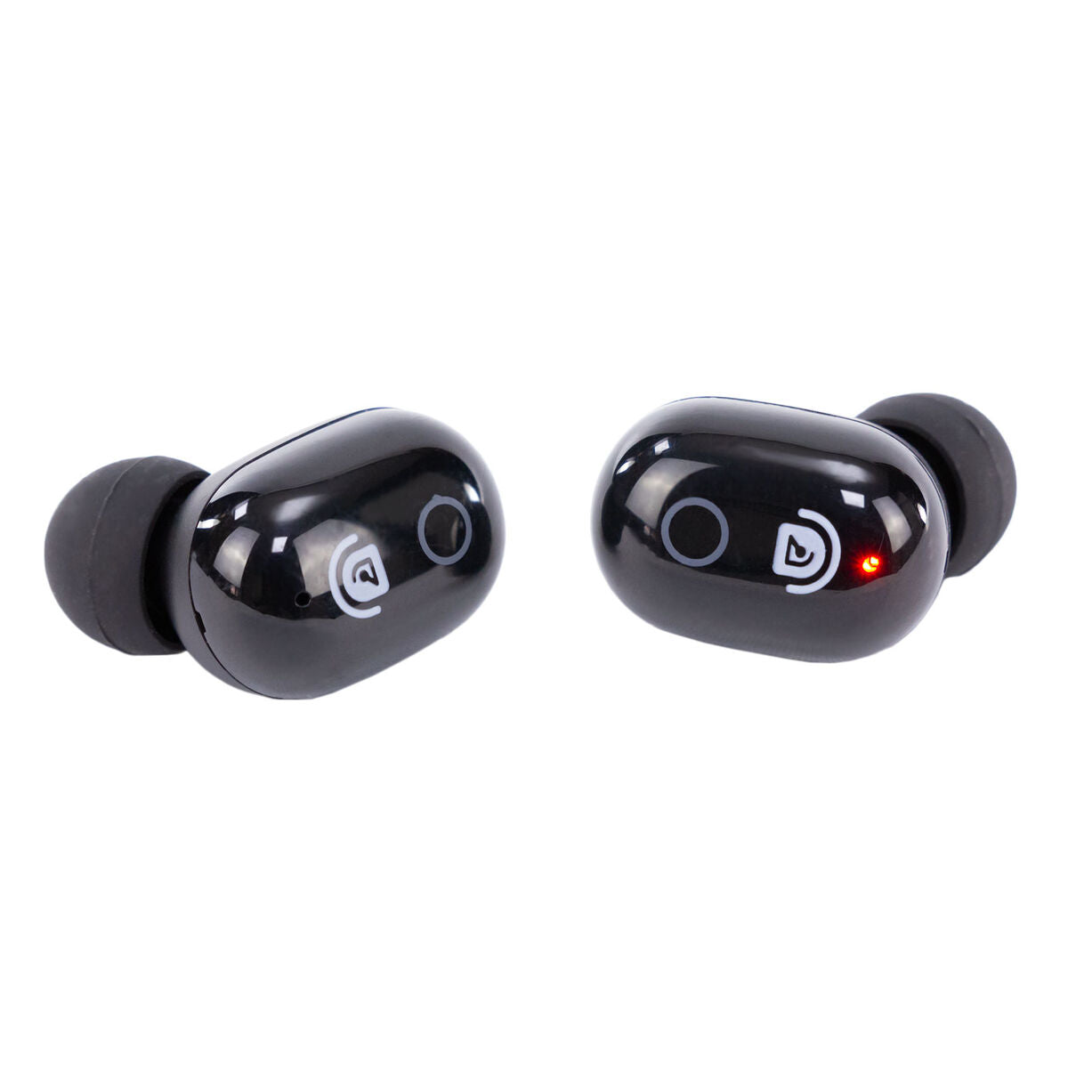 Langattomat in-ear Bluetooth-kuulokkeet kosketus, latauskotelo LED, musta