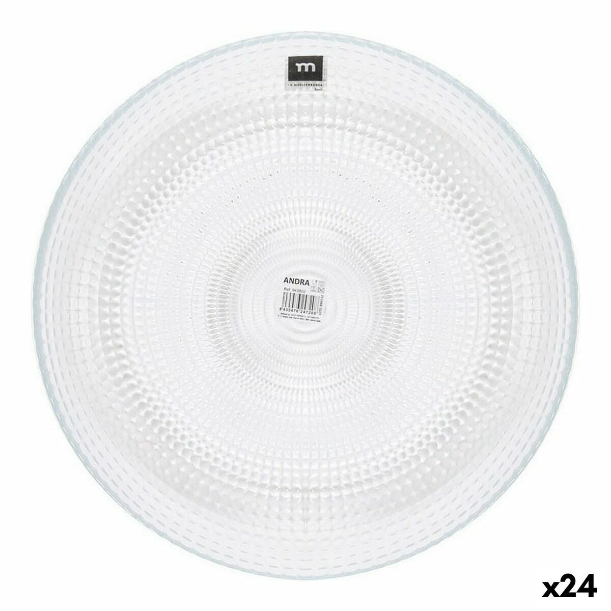 Syvä lautanen lasinen Ø 21,5 cm, 24 kpl - pöytäkattaus, juhliin & arkeen