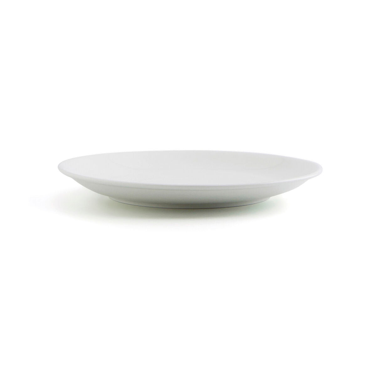 Lautaset 29 cm, 6 osaa - litteä keramiikkalautanen coupe, valkoinen keittiöön