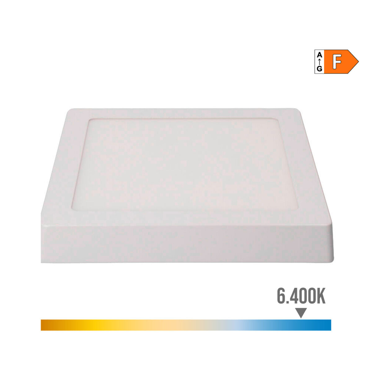 LED-kattovalaisin 20 W 1500 lm 6400 K, pintakiinnitys 22,5 x 22,5 x 4 cm
