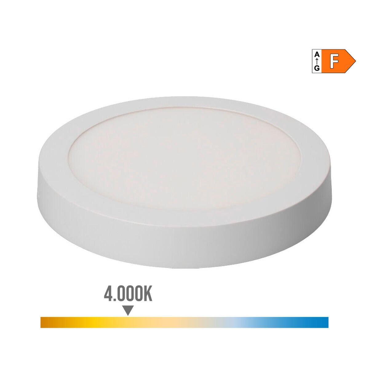 LED-kattovalaisin 20 W 4000 K Ø22,5 cm 1500 lm, pinta-asennus, valkoinen