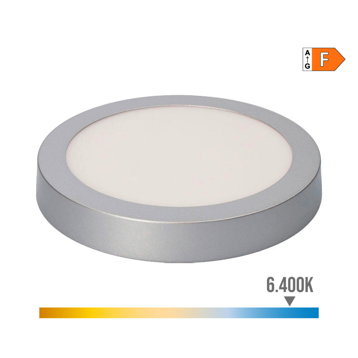 LED kattovalaisin 20 W 6400 K Ø 22,5 cm, 1500 lm, alumiinireunus, pinta-asennus