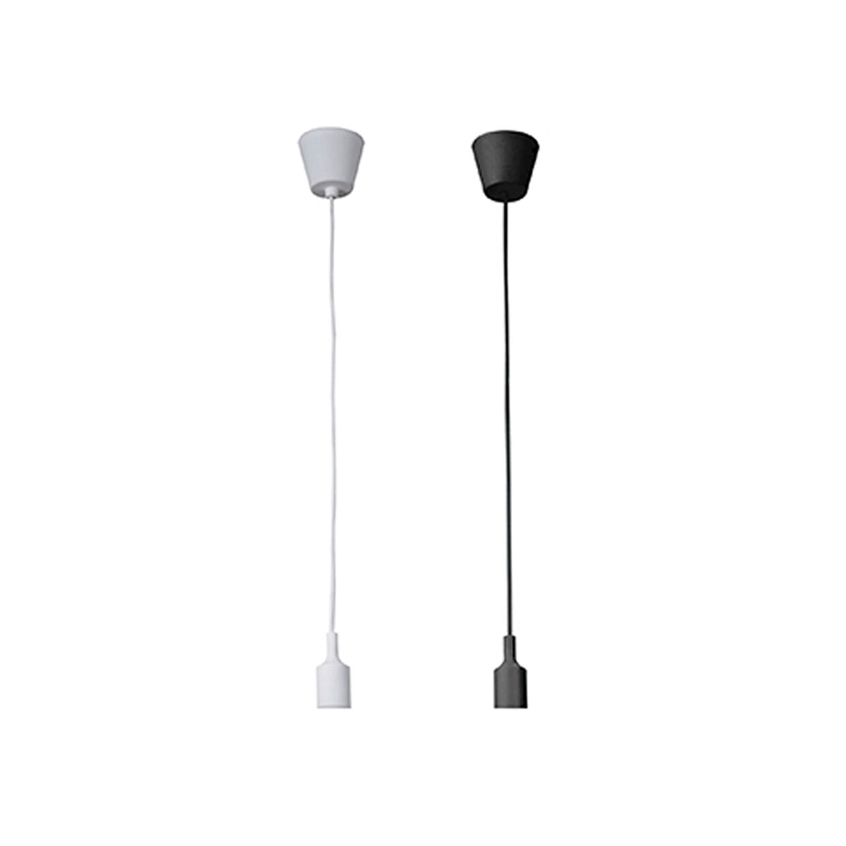 LED-kattovalaisin E27 60 W, ilmatiivis valkoinen silikoni riippuva 98,4×4,4 cm
