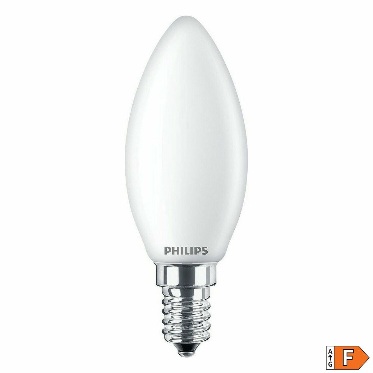 LED-lamppu E14 4,3W 470 lm 6500 K kynttilä, kylmävalkoinen, Philips 3,5×9,7 cm