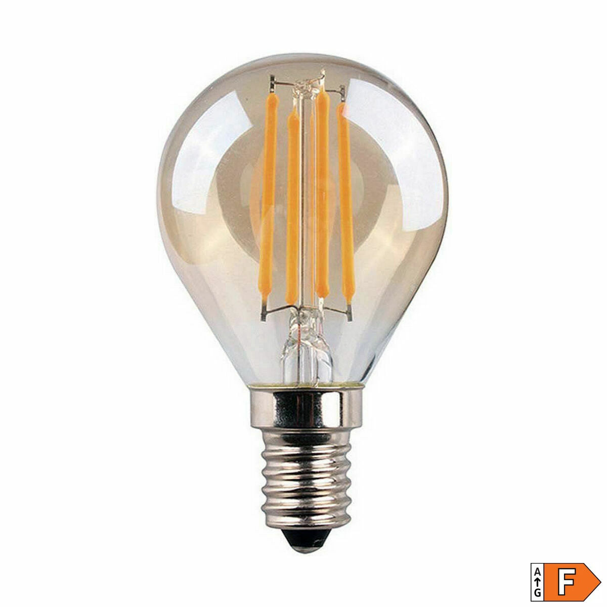 LED-lamppu E14 4,5 W Vintage 2000 K – lämmin valo 400/350 lm, 4,5×7,8 cm