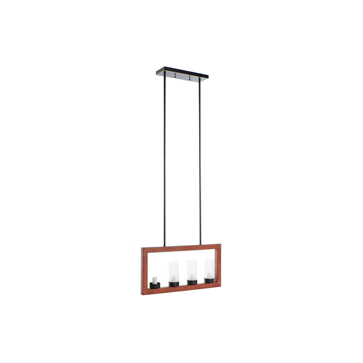 Kattovalaisin loft-tyyliin, ruskea alumiini & kristalli, ruokailutilaan 52×6×26 cm