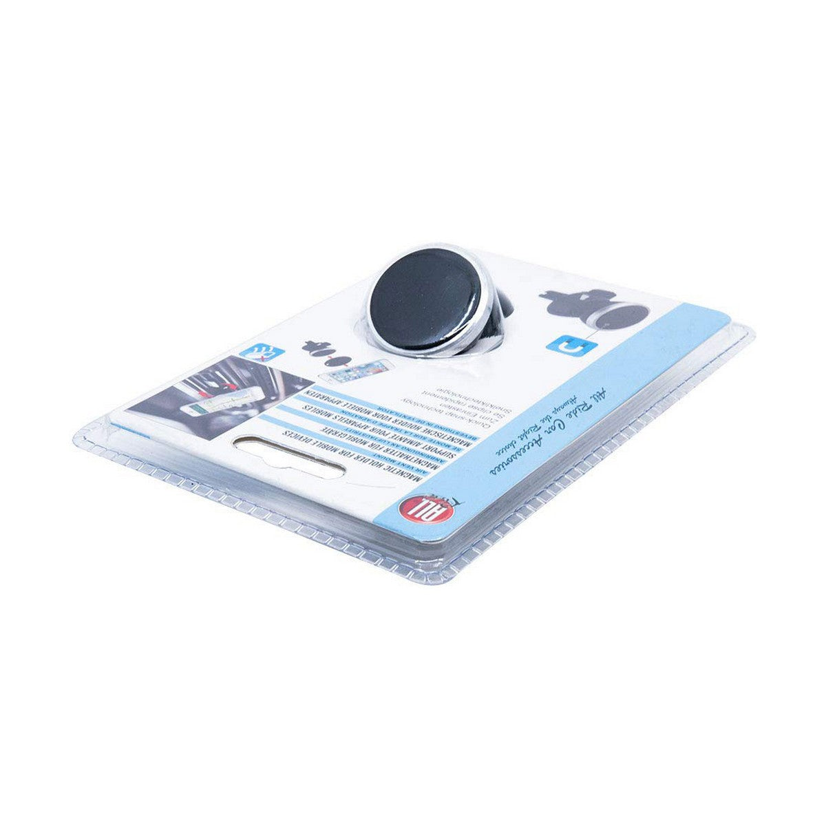 Magneettinen puhelinteline autoon, universaali autoteline, Ø 3,5 x 5 cm