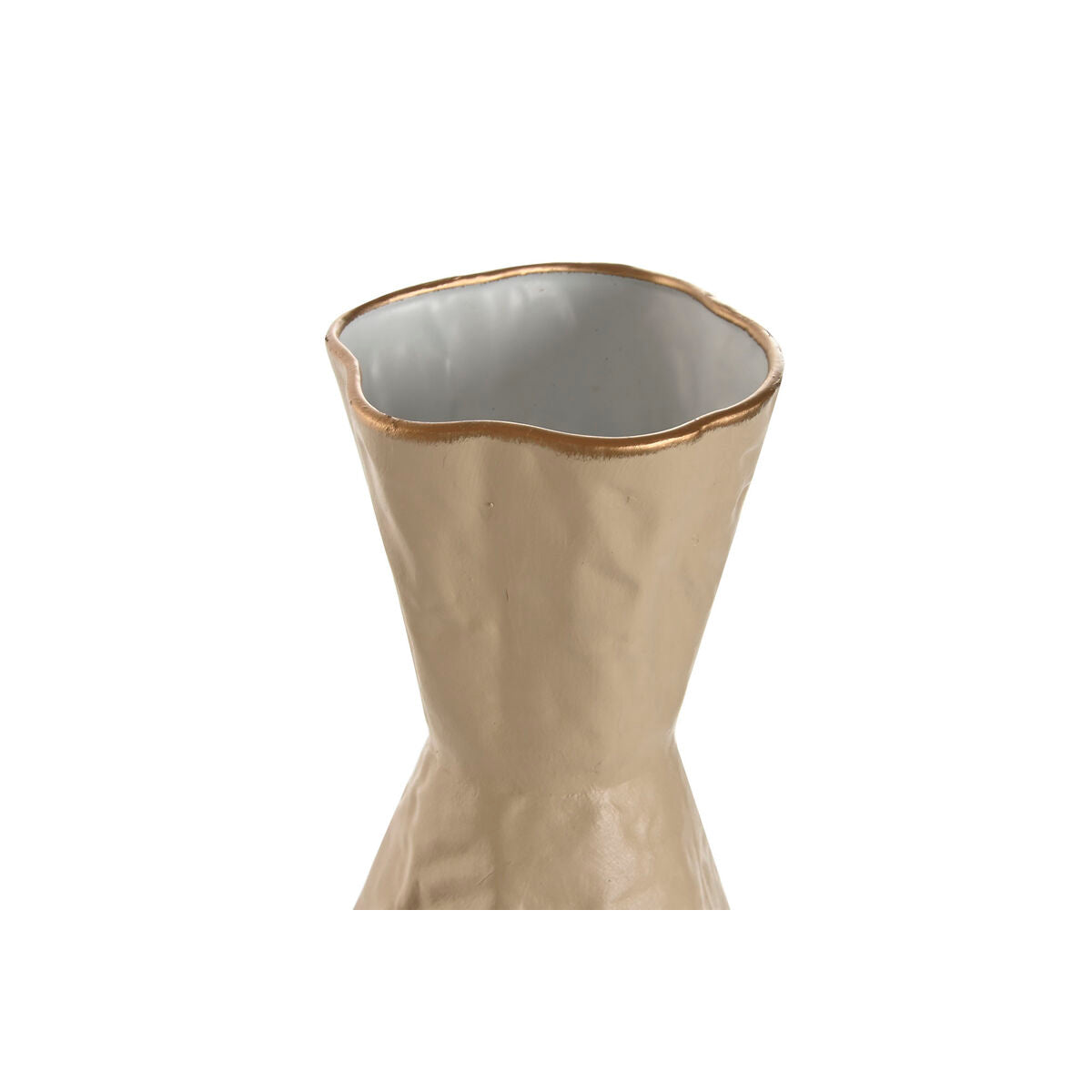 Maljakko setti 2 kpl, metallimaljakko beige-vaaleanruskea 13,5×13,5×71 cm
