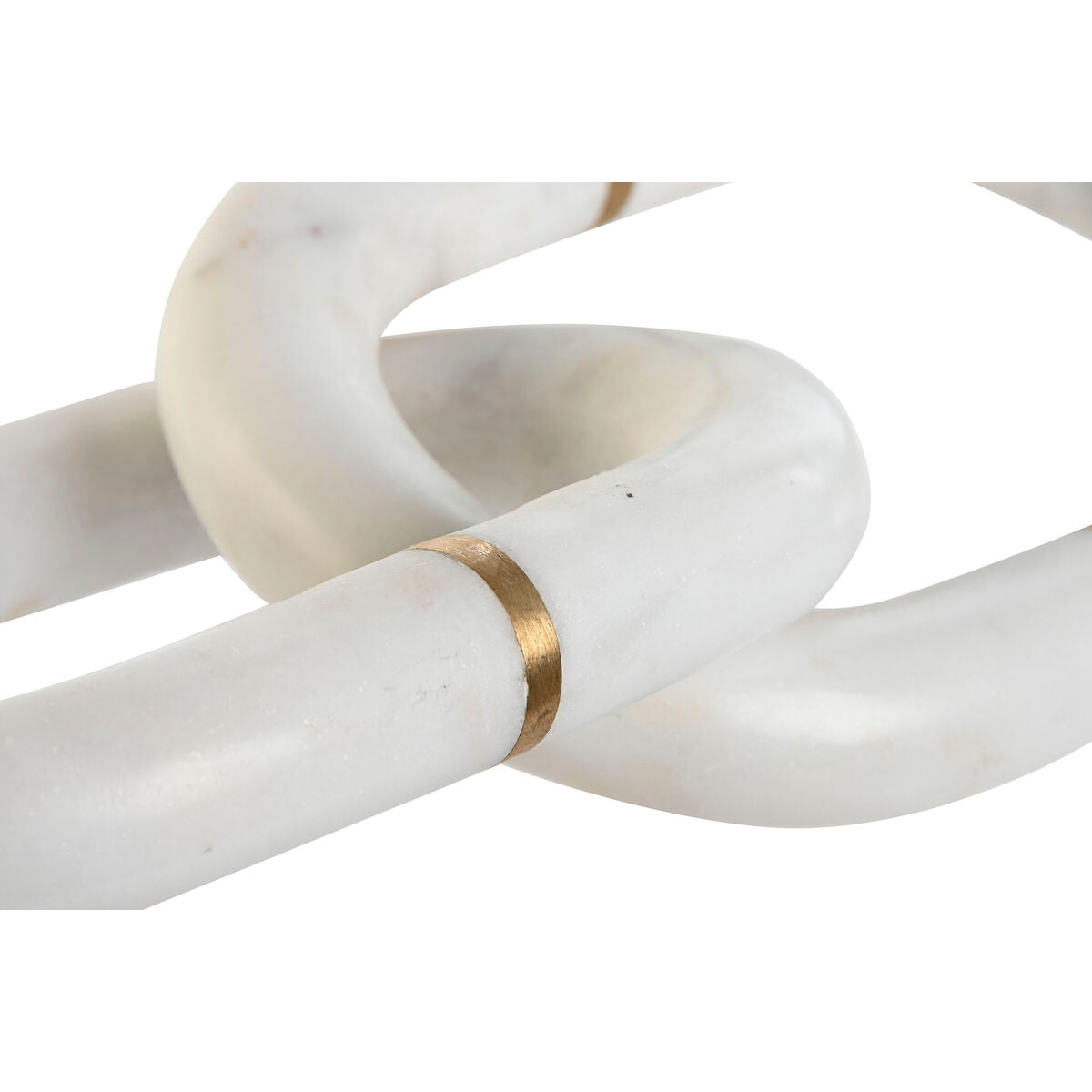 Marmorikoriste ketju, koristehahmo 13 x 13 x 28 cm, valkoinen & kullattu