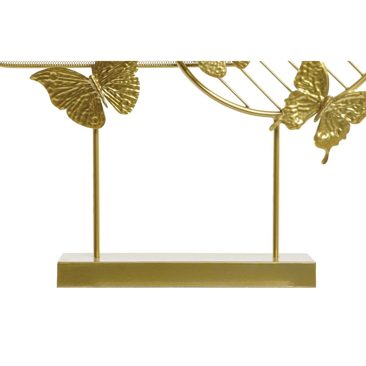 Metallikoriste perhoset, kullattu pöytämalli sisustuskoriste 63 x 9 x 58,4 cm