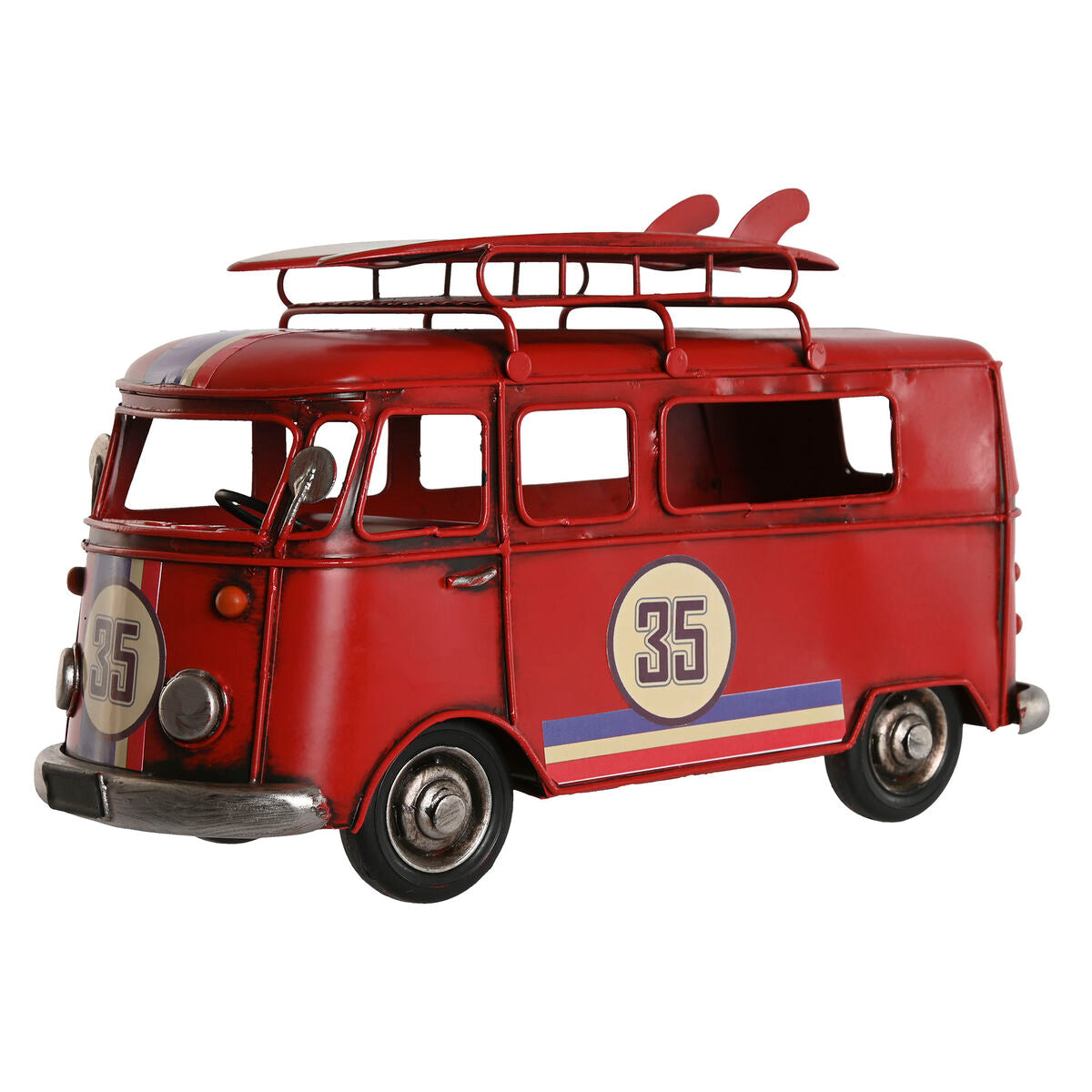 Metallinen koristeauto retro-tyylinen 3 kpl, 27 x 10 x 16 cm, 3-värinen setti