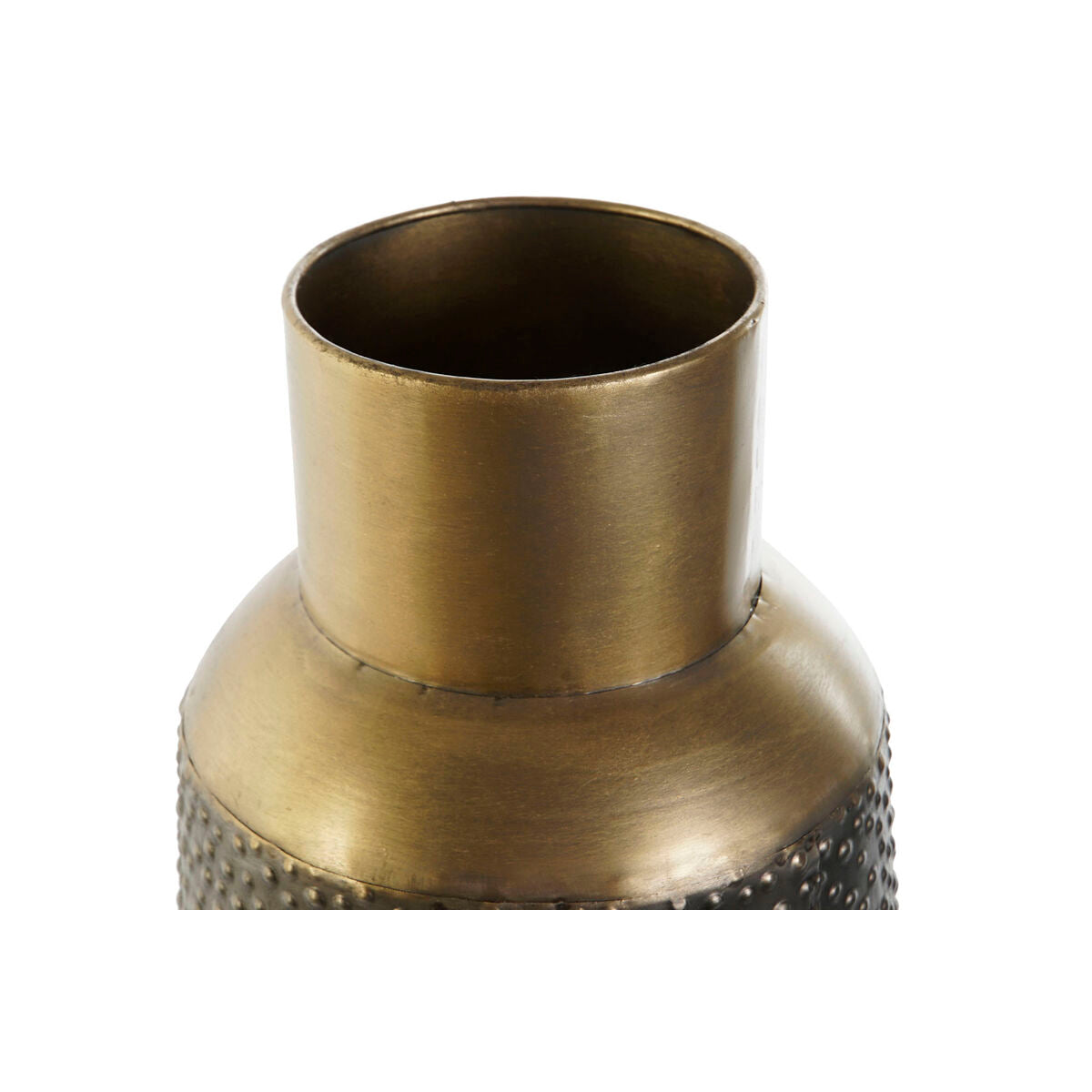 Metallinen maljakko 56,5 cm, tummanharmaa ja kullattu yläosa - moderni