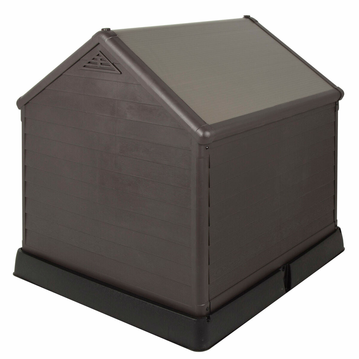 Koirankoppi muovinen mökki 95 x 99 x 99 cm, helppo koota, tilava suoja