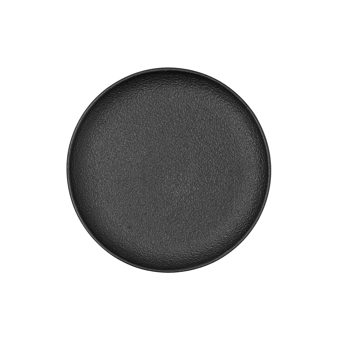 Musta keraaminen lautanen 21,3 x 21,2 cm, 8 kpl - litteä tarjoilu-ruokalautanen