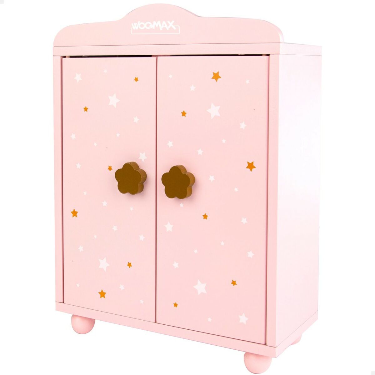 Nuken kaappi pinkki, MDF lasten nukkejen säilytyskaappi, sopii 3+ lapsille