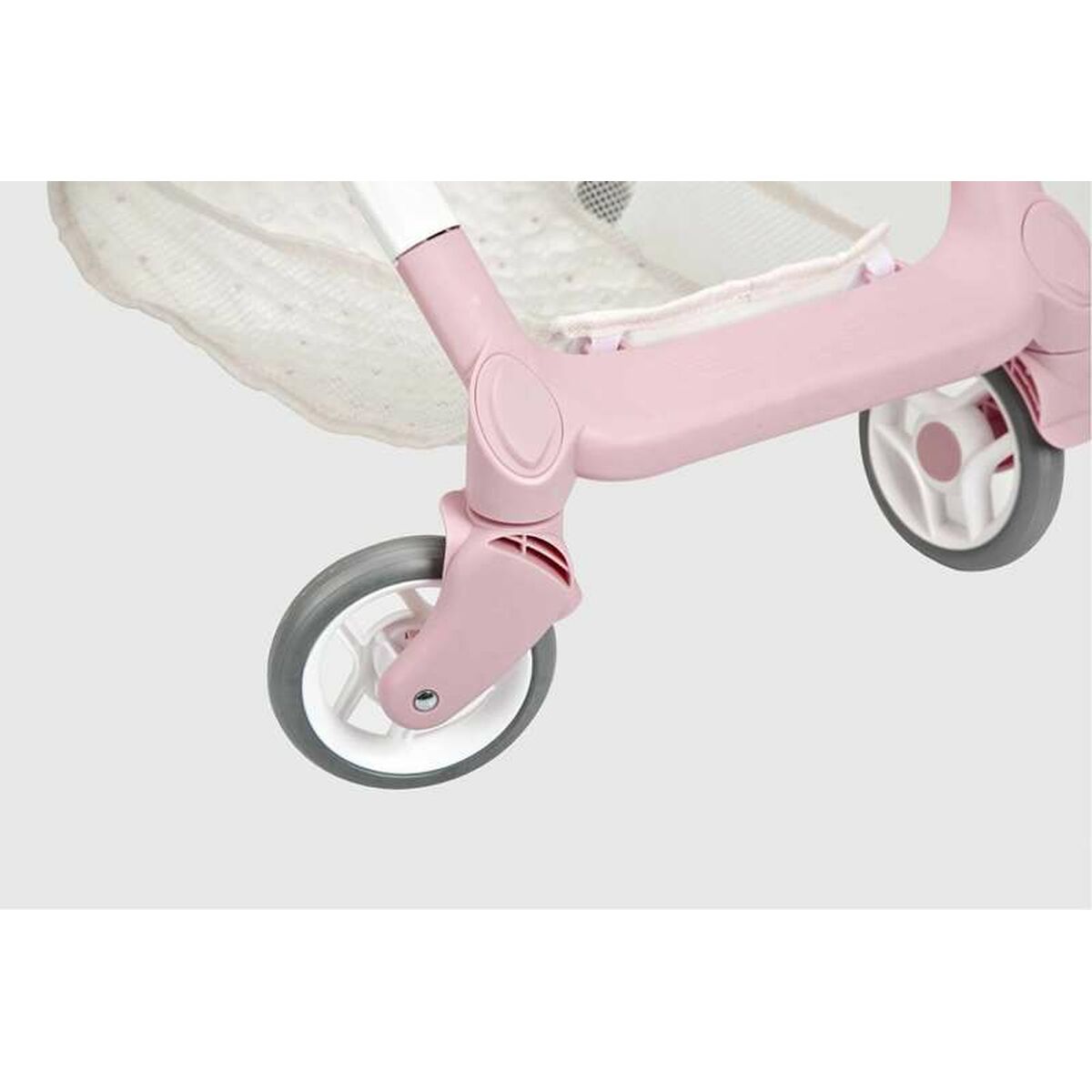 Nuken tuoli muovinen, vaaleanpunainen istuin nukeille & leikkeihin 3+‑vuotiaille