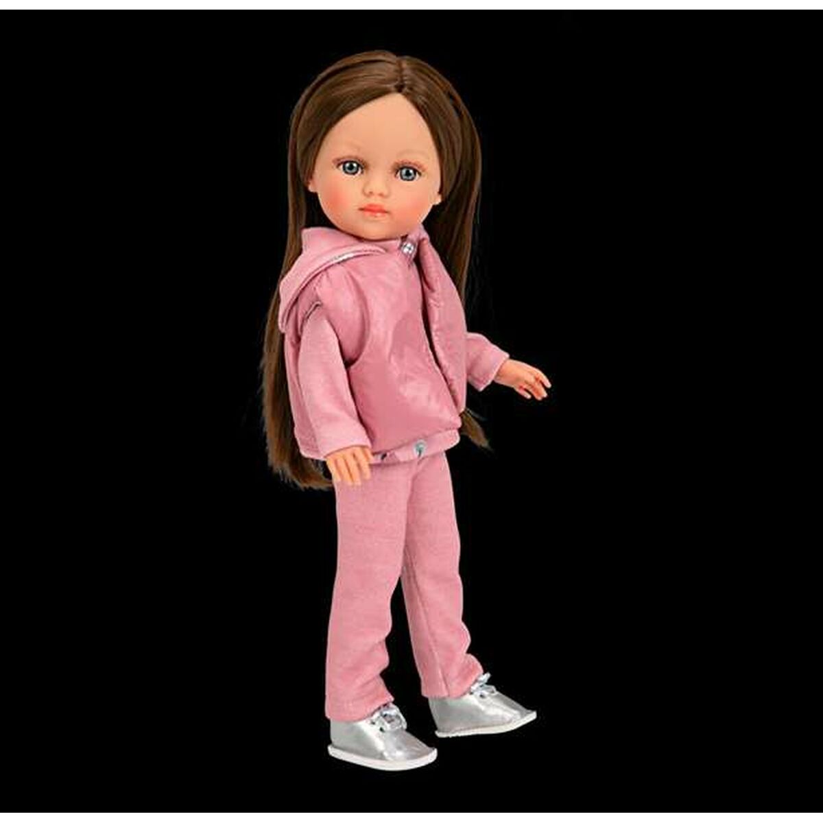 Nukke 36 cm, pitkät hiukset, pukeutuva leikkinukke yli 3-vuotiaille lahjaksi
